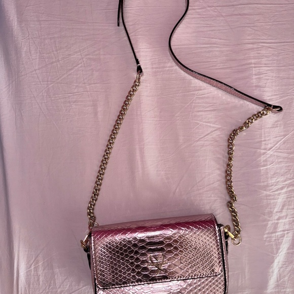 Victoria's Secret Luxe Python Downtown Crossbody Pink - Picture 3 of 5